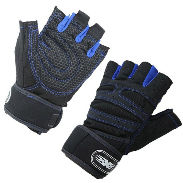Men's Half Finger Fitness Gloves with Silicone Pads