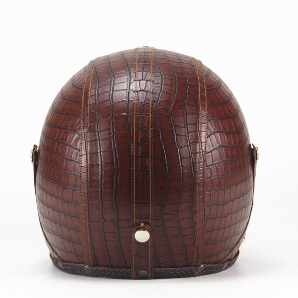 Vintage Motorcycle Helmets with Various Designs
