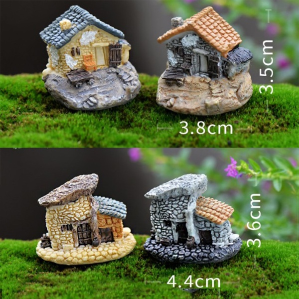 Mini Resin Cottages Miniature Village Houses Landscaping
