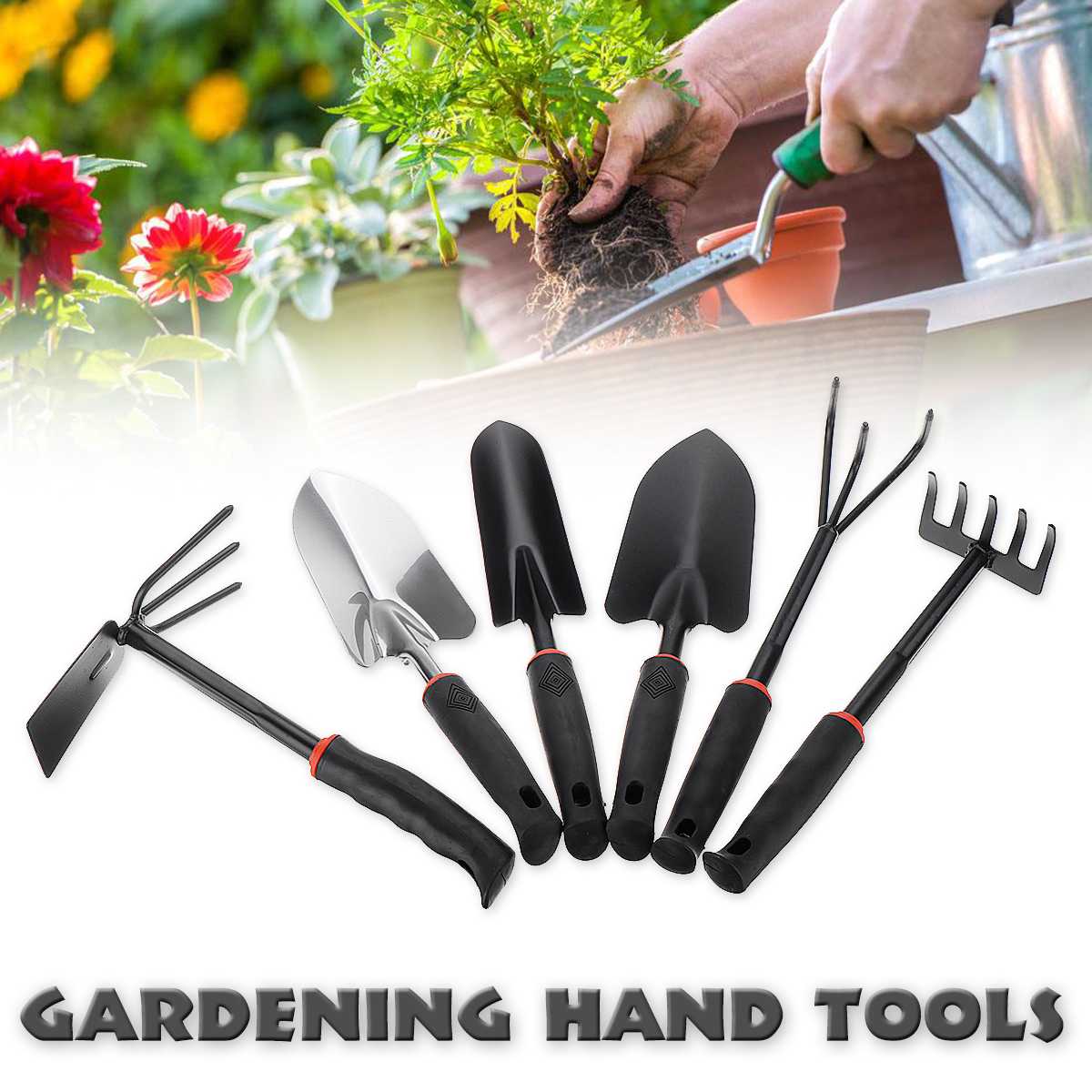 Durable Steel Hand Weeding Fork Transplanting Digging Tool
