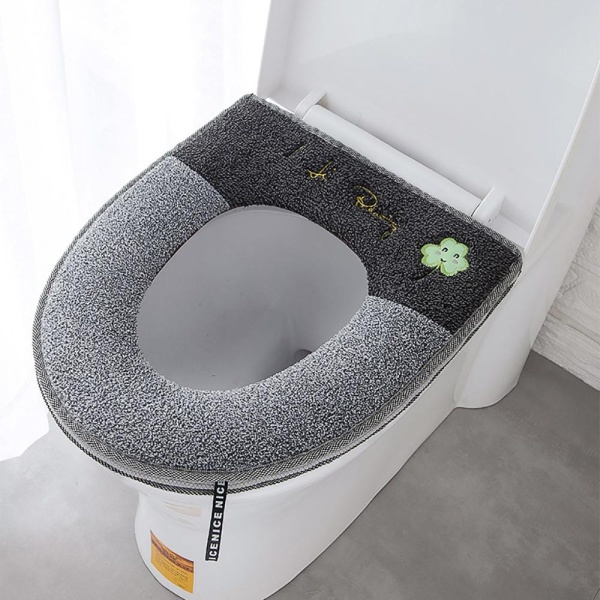 Winter Plush Soft Toilet Seat Cover With Handle