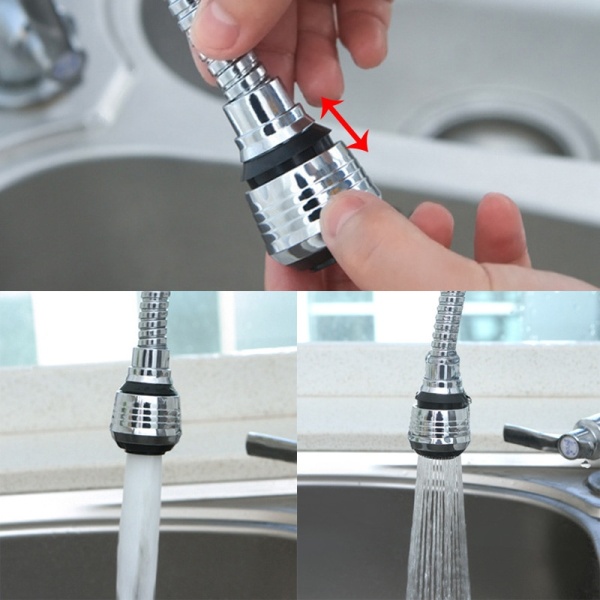 360 Rotatable Bubbler High Pressure Nozzle Filter Tap Adapter