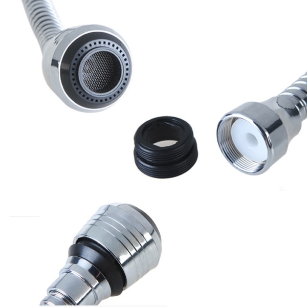 360 Rotatable Bubbler High Pressure Nozzle Filter Tap Adapter