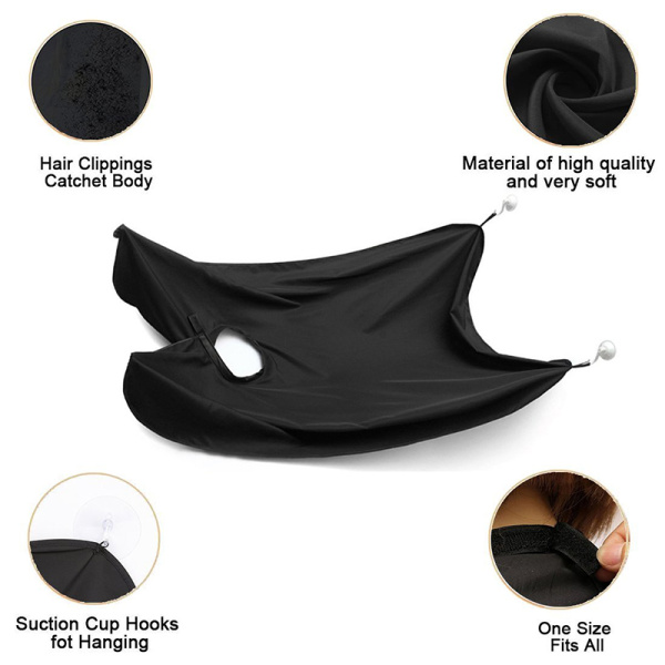Beard Shave Apron Bib Trimmer Razor Holder
