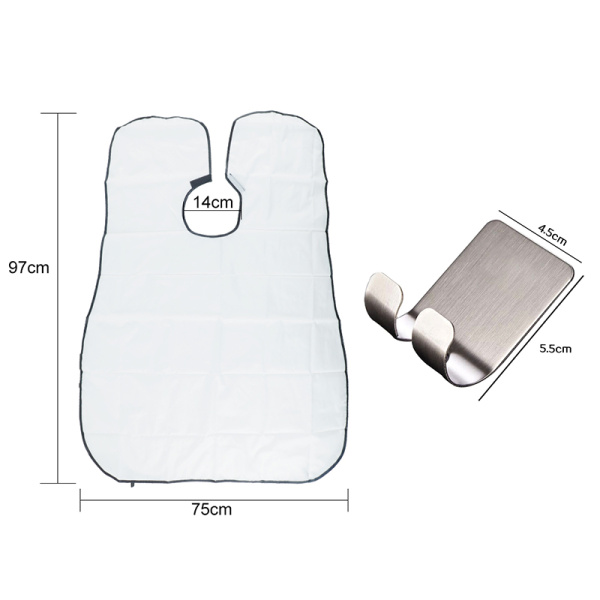 Beard Shave Apron Bib Trimmer Razor Holder