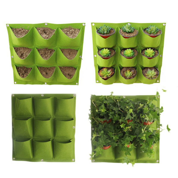 Wall Hanging Planting Bags Green Grow Vertical Garden